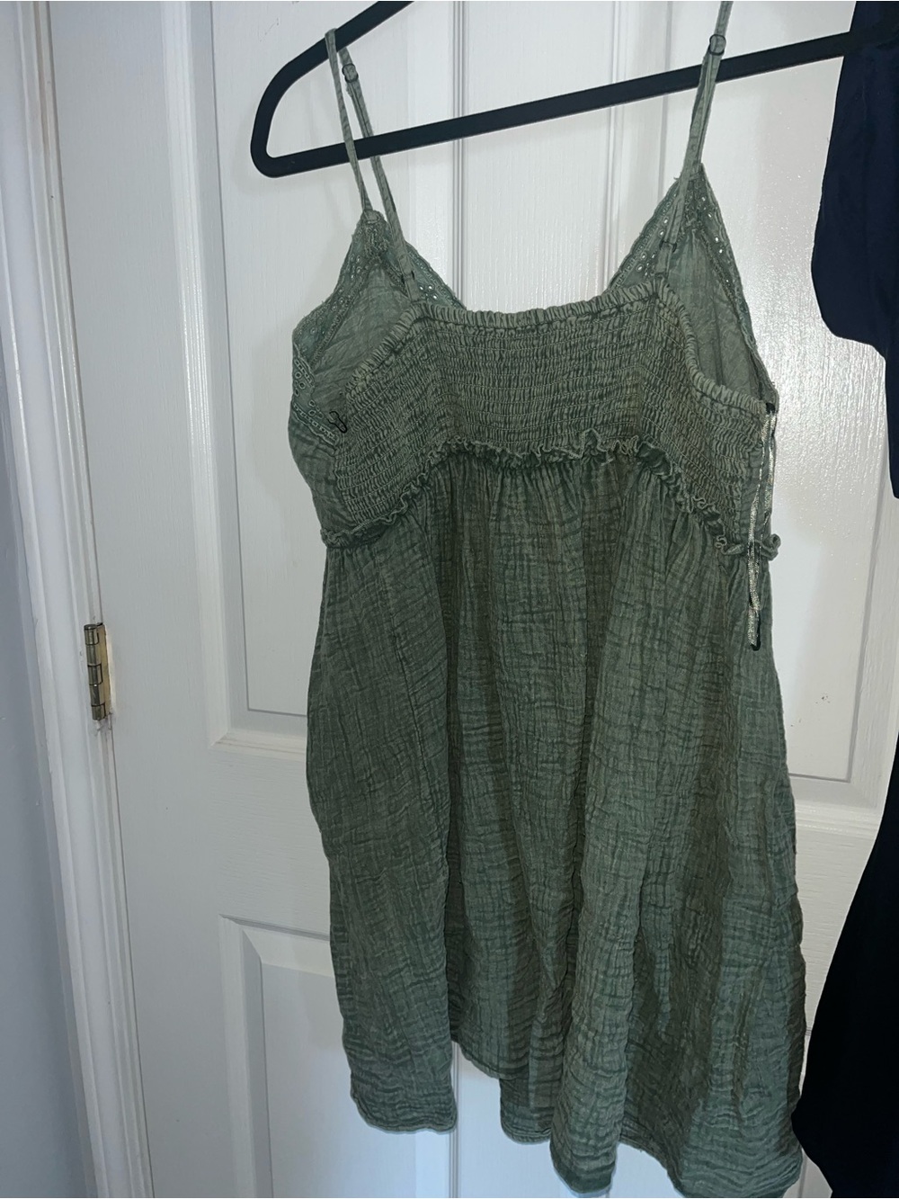 Jopna Green Eyelet Cotton Sundress - Sage Green - Picture 3 of 5